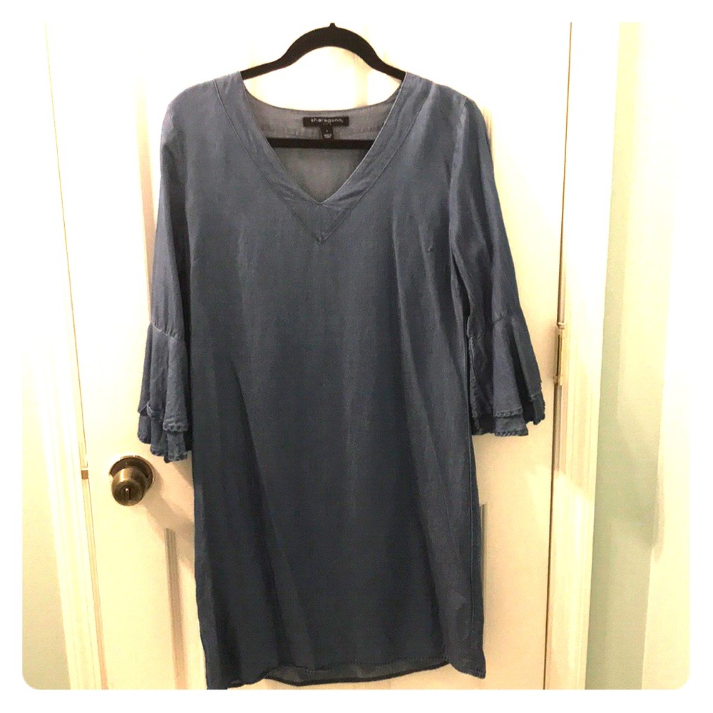 Light denim knee length dress size small